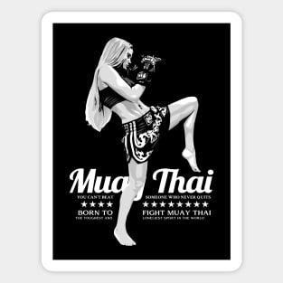 MMA Thai Boxing Girl Magnet